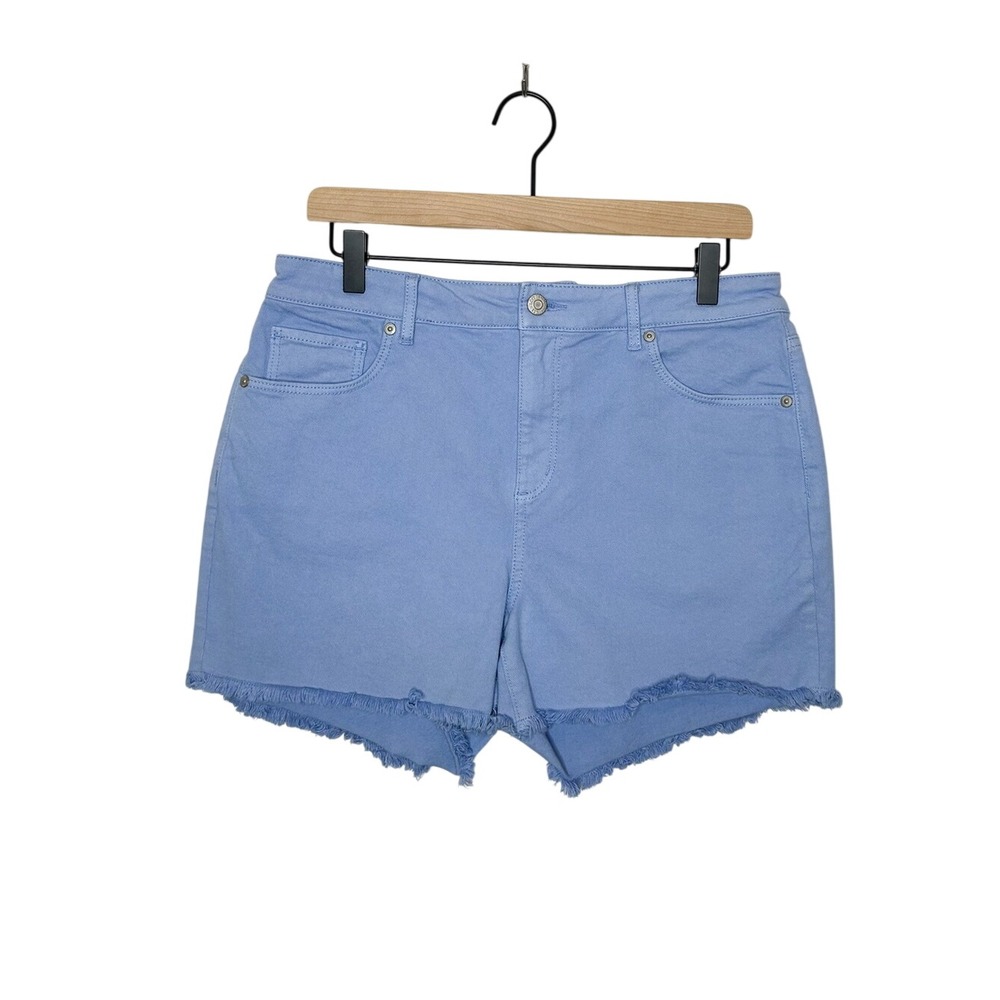 Ann Taylor LOFT Periwinkle Pastel Blue Purple Cut Off Shorts 6